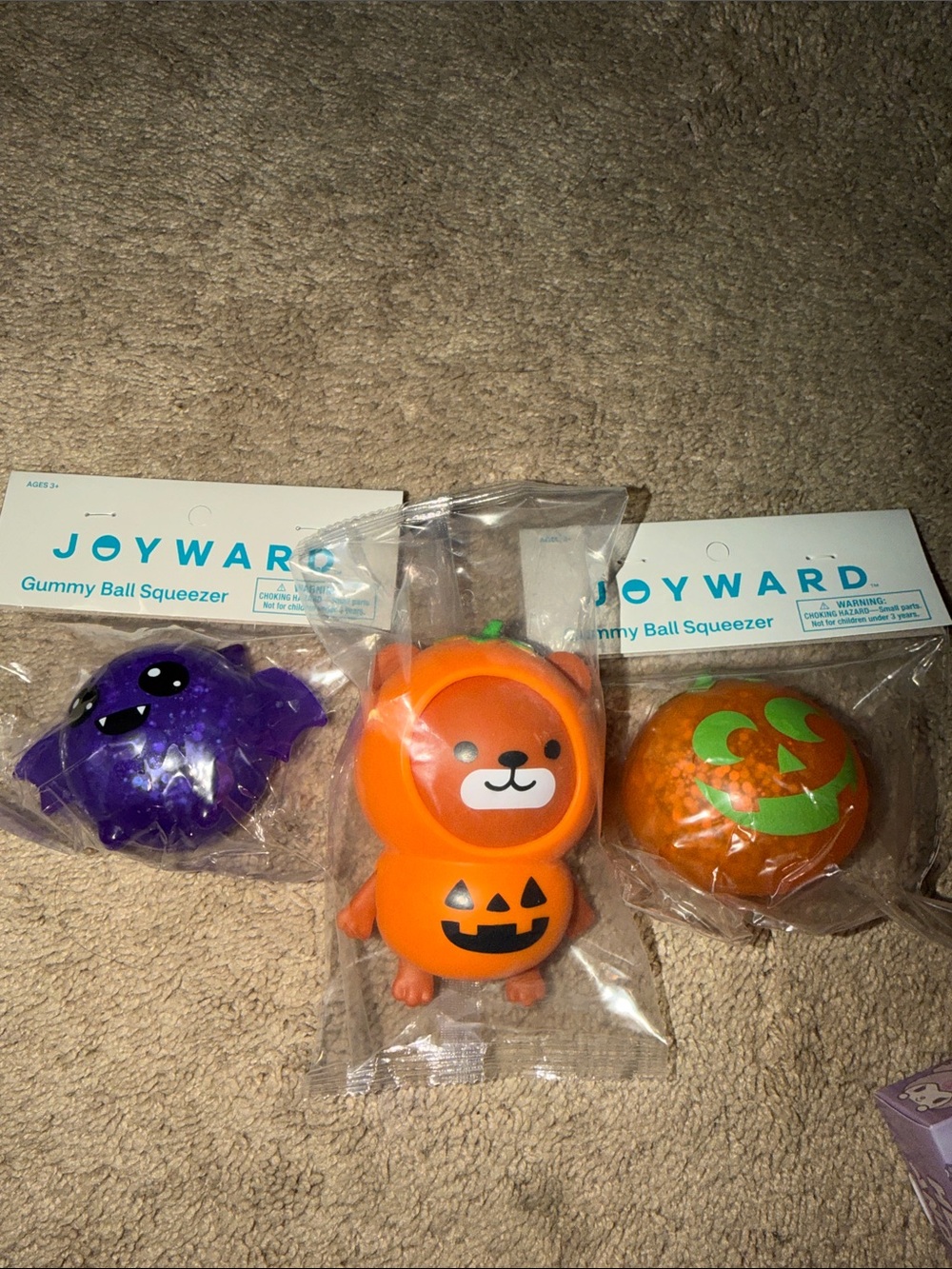 Halloween Bear, Bat, Pumpkin Squeezer